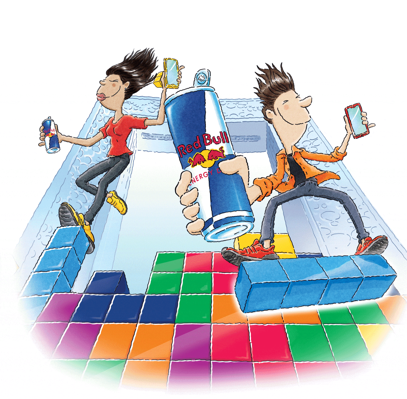 Red Bull Tetris Key Visual